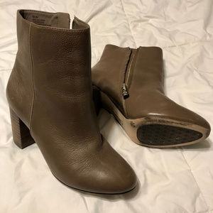 Antonio Melani Leather Ankle Bootie